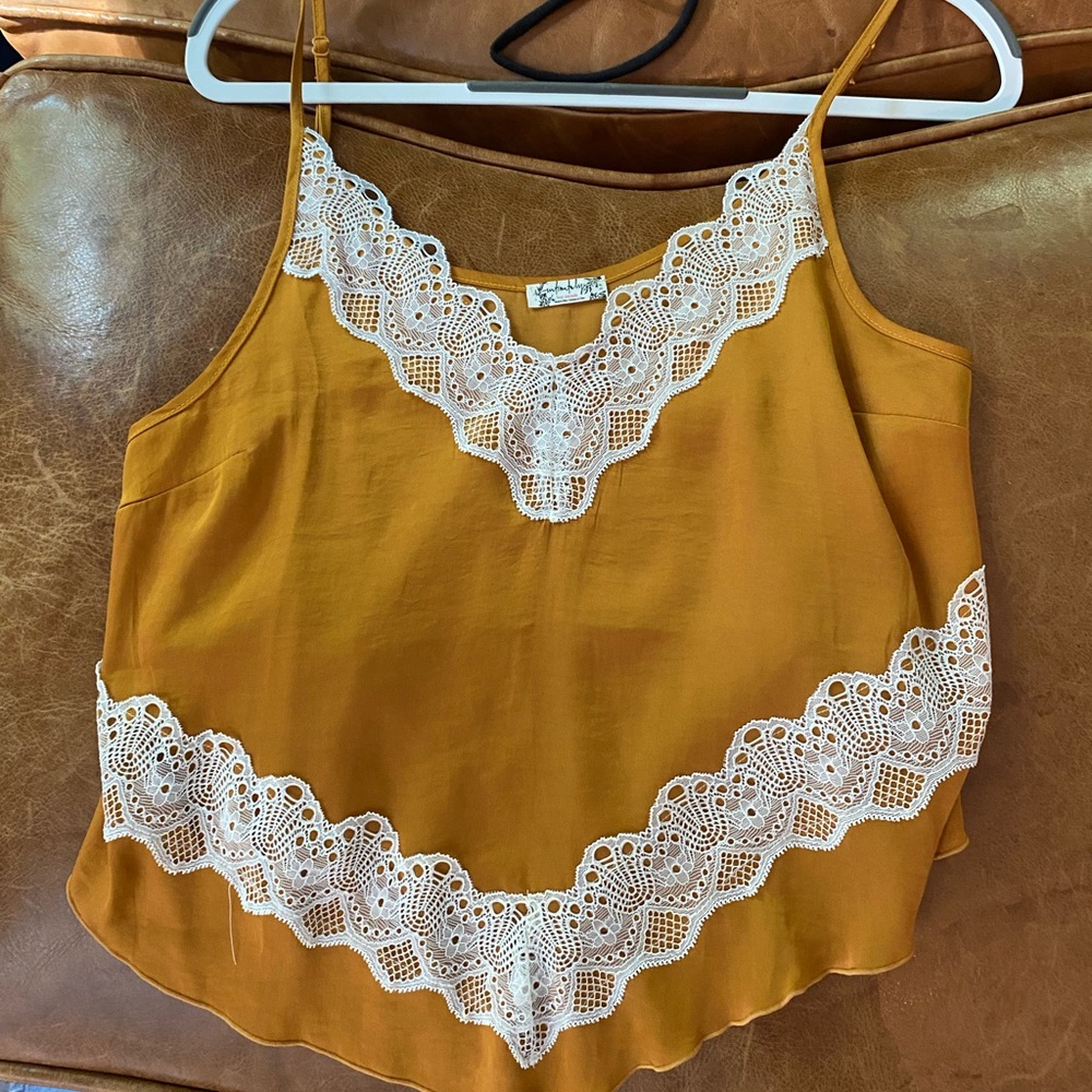 NWOT free people lace slip top